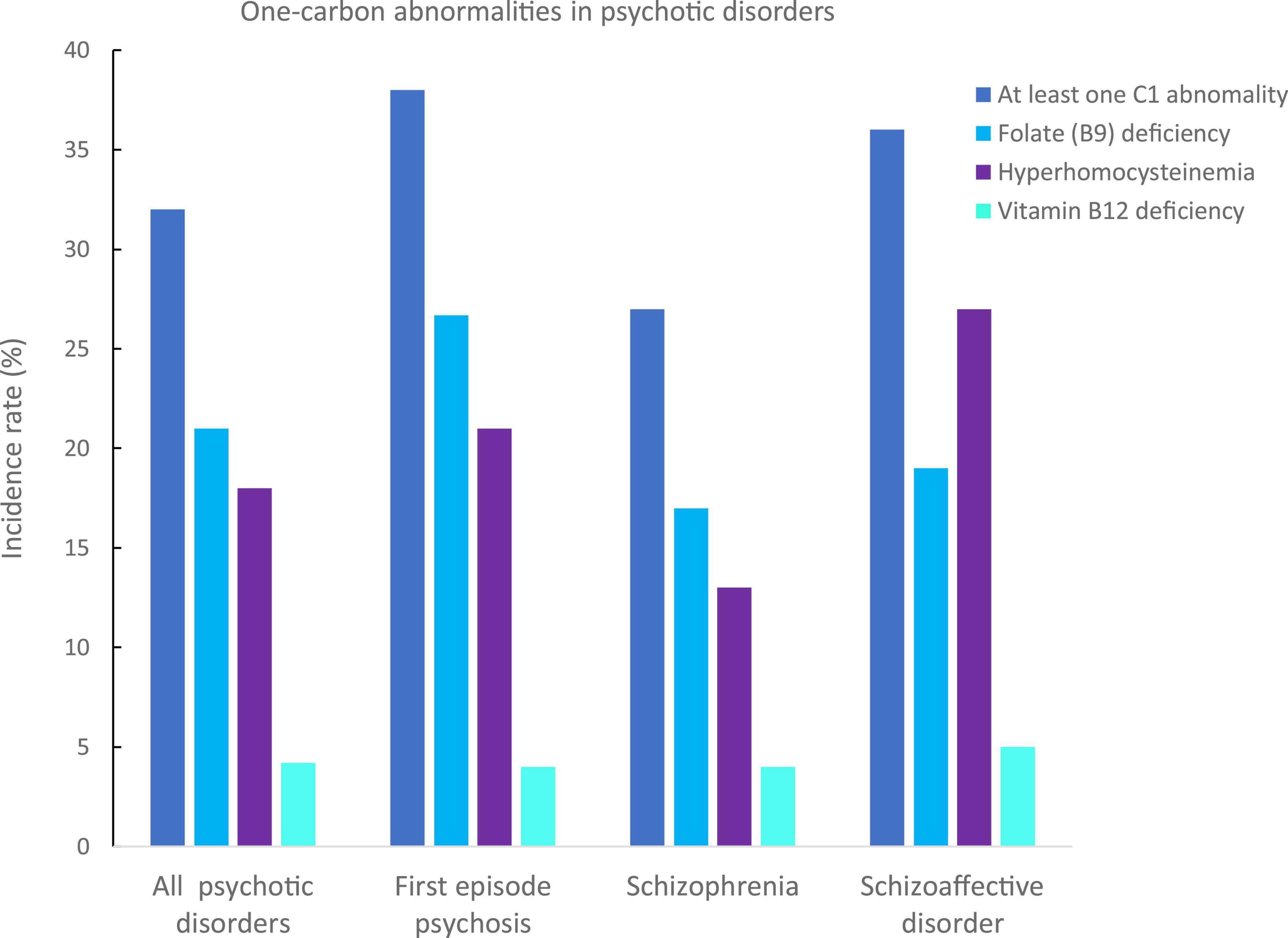 Abnormalities in one-carbon metabolism in young patients with psychosis